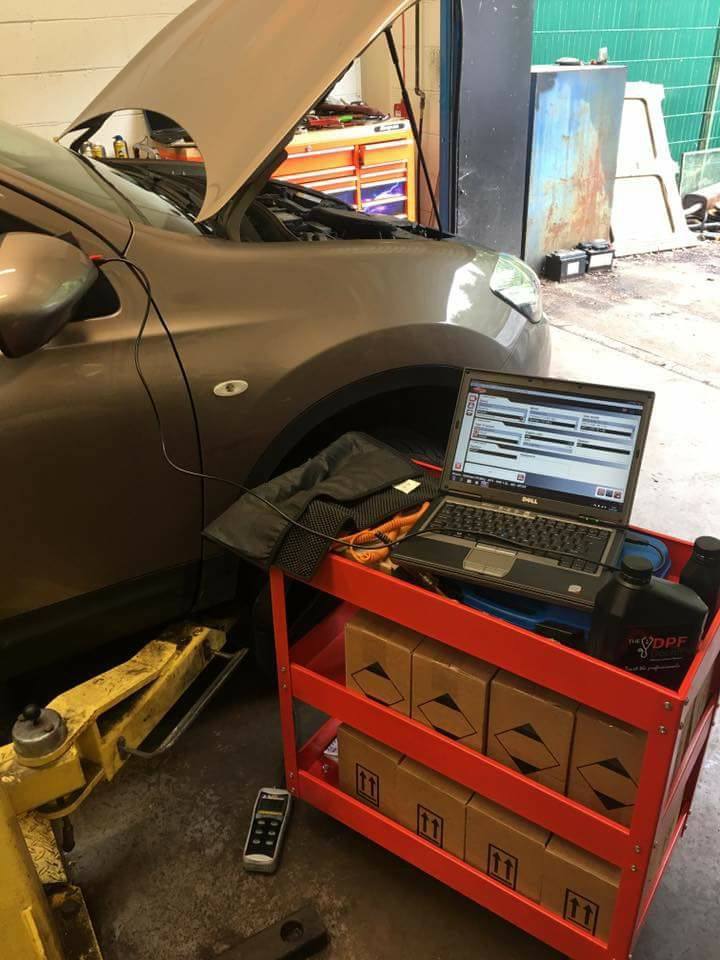 Nissan Qashqai in for a DPF Clean in Falkirk