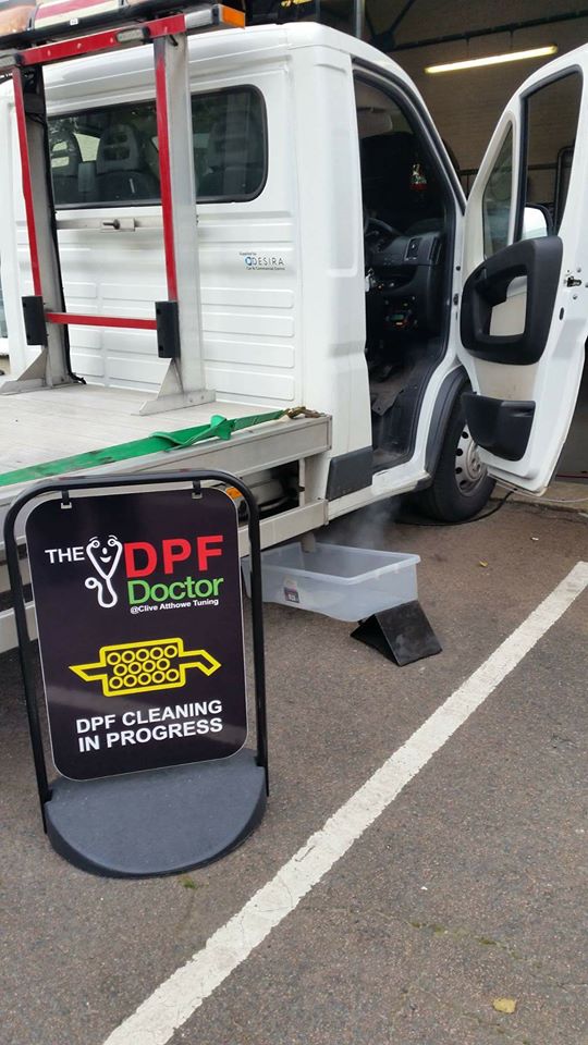 Citroen Relay in for a DPF clean