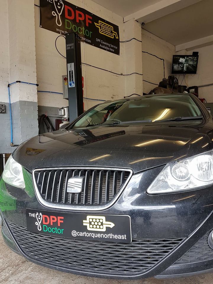 Seat Ibiza in for a DPF Clean in Newcastle