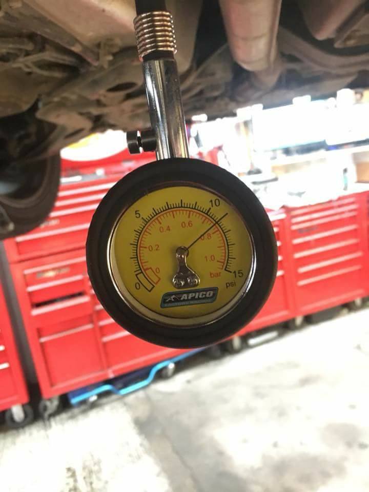 Blocked DPF Pressure Gauge