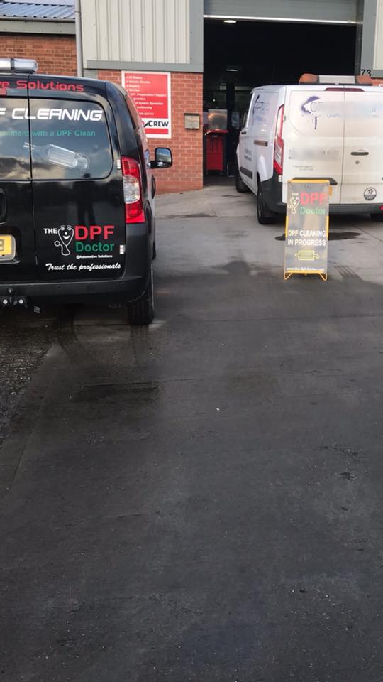 DPF Cleaner on a Ford Transit in Chestefield