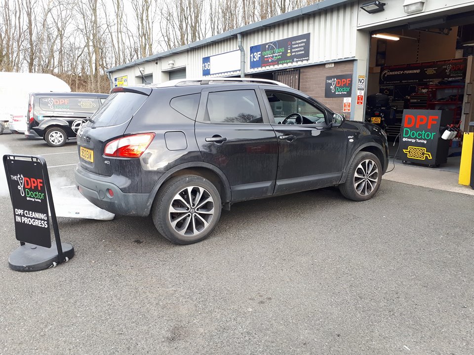 DPF Cleaner on Nissan Qashqai in Ashington, Northumberland