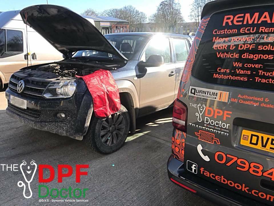 DPF Clean on a VW Amarok in Dover, Kent