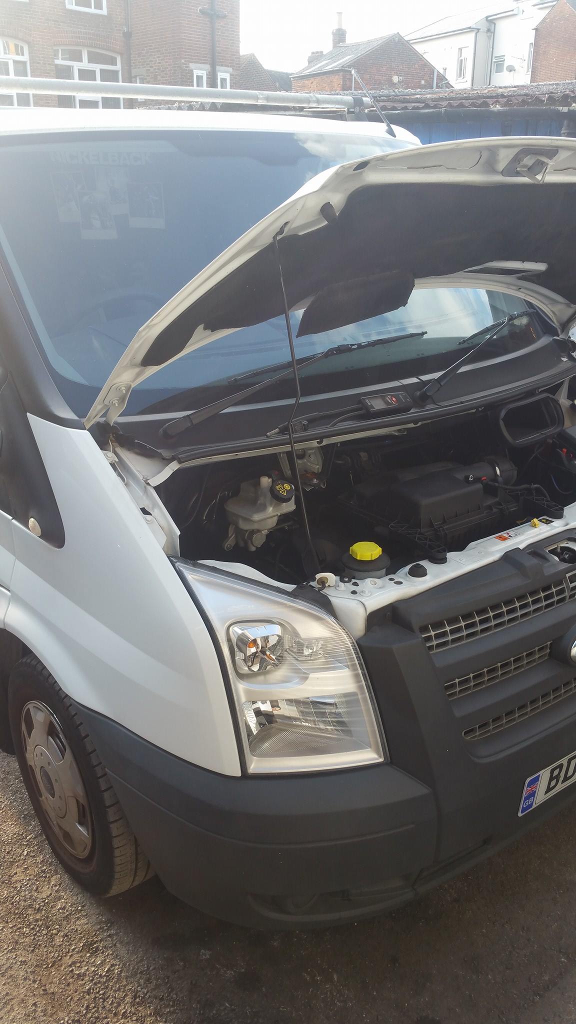 2010 Ford Transit in for DPF Cleaning in Havant