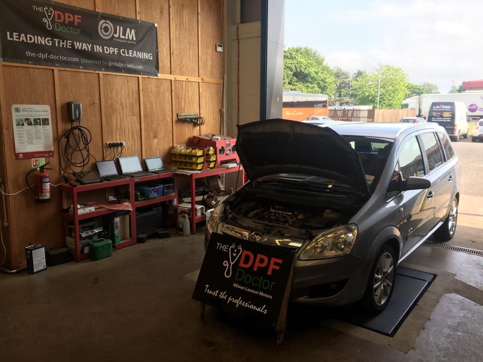 DPF Clean on a  2009 Vauxhall Zafira 1.9