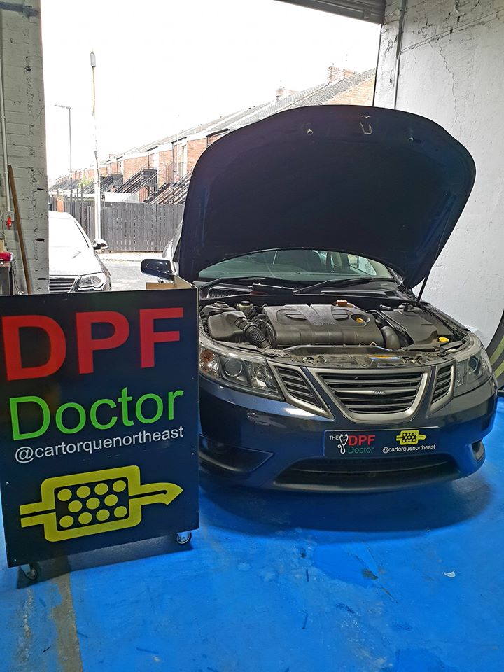 DPF Cleans and Repairs on Saab in Newcastle