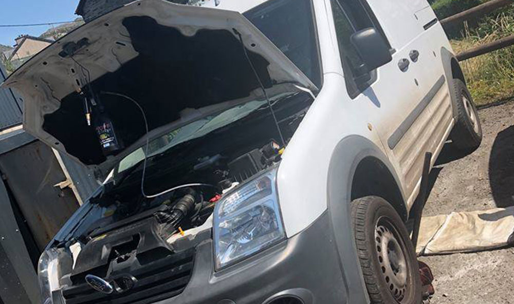 Ford Transit connect 1.8 2012 DPF blocked – fixed in Gwynedd North wales