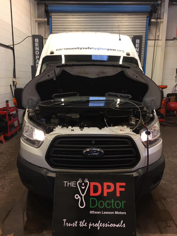 Ford Transit Minibus DPF Fixed Falkirk DPF Cleaning